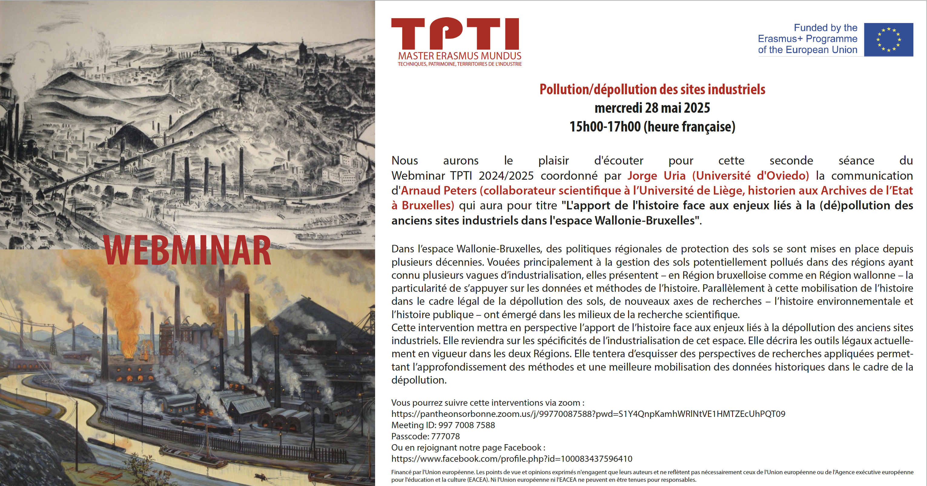 Troisième séance du Webminar TPTI : mercredi 28 mai 2025